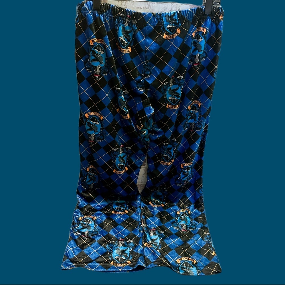 Harry Potter Men’s Pajama Bottoms - Blue and Black Pattern size XL - Picture 2 of 13